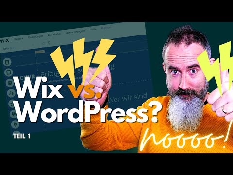 Wix - einfacher als WordPress? Jääää... nicht so sicher.